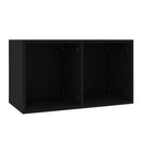 Vinyl Storage Box Black 71X34X36 Cm Chipboard