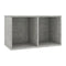 Vinyl Storage Box Concrete Grey 71X34X36 Cm Chipboard