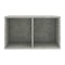 Vinyl Storage Box Concrete Grey 71X34X36 Cm Chipboard