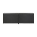 Garden Storage Box Poly Rattan 200X50X60 Cm Black