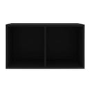 Vinyl Storage Box Black 71X34X36 Cm Chipboard