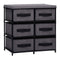 Storage Cabinet With 6 Drawers 55X29X55 Cm Grey Steel