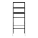 3 Tier Storage Rack Over Toilet Black 53X28X169 Cm
