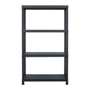 Storage Shelf Racks 5 Pcs Black 60X30X138 Cm Plastic