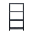 Storage Shelf Rack Black 100 Kg 60X30X138 Cm Plastic