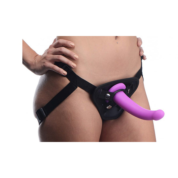 Navigator Silicone G Spot Dildo With Harness