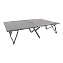 Two Person Folding Sun Lounger Grey Steel