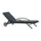 Sun Loungers With Table Poly Rattan Anthracite