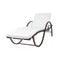 Sun Lounger With Cushion Poly Weather Resistant Pe Rattan