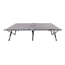 Two Person Folding Sun Lounger Grey Steel