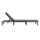 Sun Lounger With Cushion Poly Rattan Anthracite