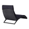 Sunbed With Cushion Weather Resistant Pe Rattan Black