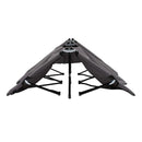 Two Person Folding Sun Lounger Grey Steel