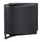 Sunbed With Cushion Weather Resistant Pe Rattan Black