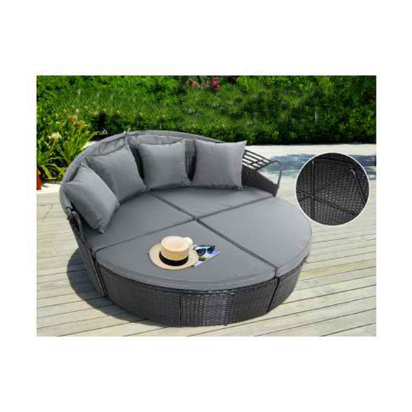 Outdoor Lounge Setting Patio Furniture Sofa Wicker Rattan Cushion