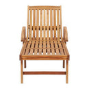 Sun Loungers 2 Pcs With Table Solid Teak Wood