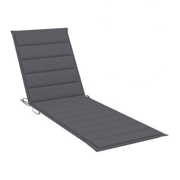 Sun Lounger Cushion Anthracite 200X70X3 Cm Fabric