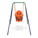 Toddler Swing Set With Safety Harness Orange