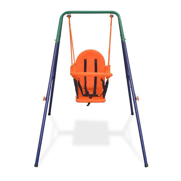 Toddler Swing Set With Safety Harness Orange
