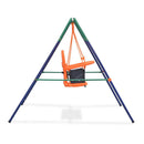 Toddler Swing Set With Safety Harness Orange