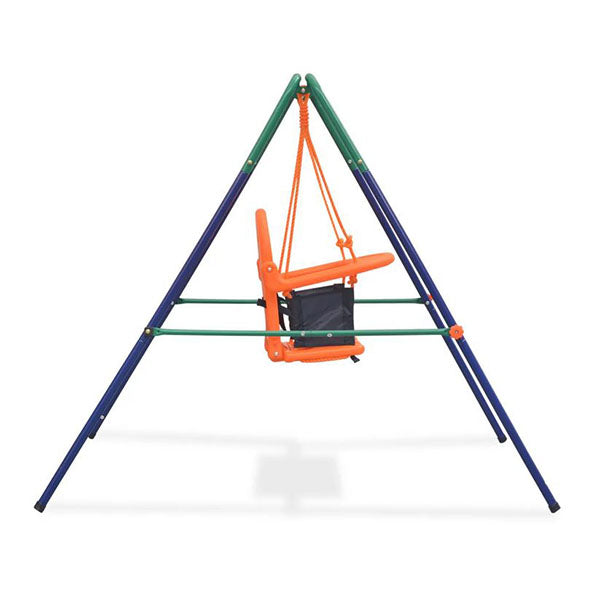Toddler Swing Set With Safety Harness Orange