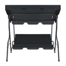 Garden Swing Bench Anthracite 170X110X153 Cm