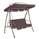 Outdoor Convertible Swing Bench With Canopy 198X120X205 Cm