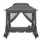 Outdoor Convertible Swing Bench With Canopy Anthracite Steel