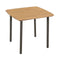 Garden Table 80X80X72Cm Solid Acacia Wood And Steel