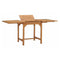 Extending Garden Table 110 To 160 X 80 X 75Cm Solid Teak Wood