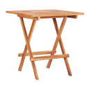 Folding Bistro Table 60X60X65 Cm Solid Teak Wood