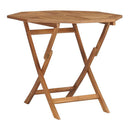 Folding Garden Table 85X85X76 Cm Solid Teak Wood