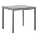 Garden Table Grey 80X80X74 Cm Solid Acacia Wood