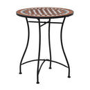 Mosaic Bistro Table Brown 60Cm Ceramic