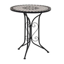 Mosaic Bistro Table Grey 61Cm Ceramic