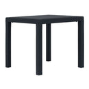 Garden Table 79X79X72 Cm Plastic Rattan Look