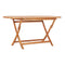 Folding Garden Table 160X80X75 Cm Solid Teak Wood