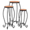 Mosaic Tables 3 Pcs Terracotta Ceramic