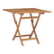 Folding Garden Table With Umbrella Hole Solid Teak Wood