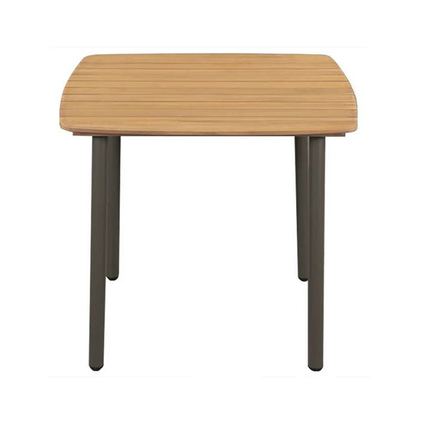 Garden Table 80X80X72Cm Solid Acacia Wood And Steel