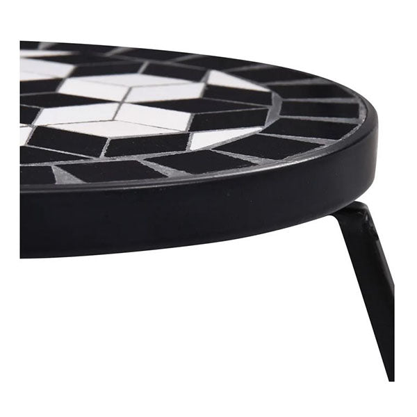 Mosaic Tables 3 Pcs Powder Coated Iron Frame