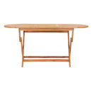 Folding Garden Table 160X80X75 Cm Solid Teak Wood