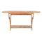 Folding Garden Table 160X80X75 Cm Solid Teak Wood