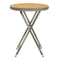 Tea Table 60 Cm Poly Rattan And Solid Acacia Wood