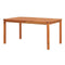 Garden Table Solid Acacia Wood Natural Oil Finish