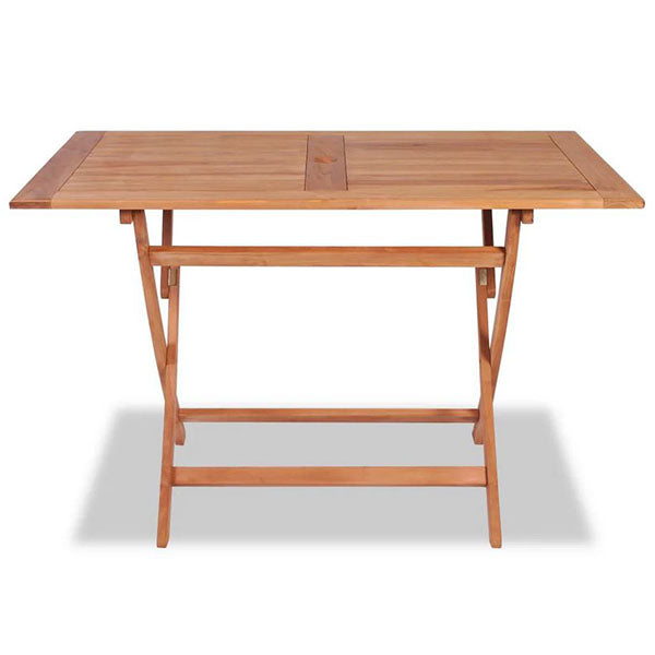 Folding Garden Table 120X70X75 Cm Solid Teak Wood