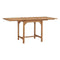 Extending Garden Table 110 To 160 X 80 X 75Cm Solid Teak Wood