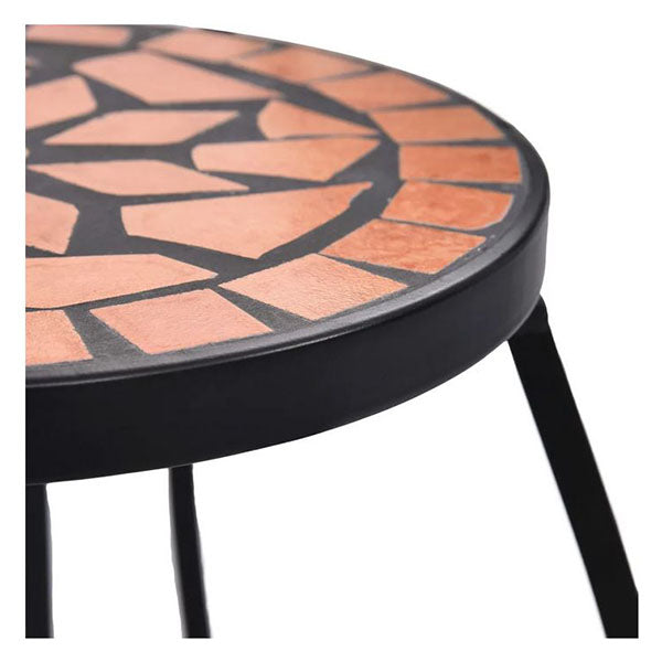 Mosaic Tables 3 Pcs Terracotta Ceramic