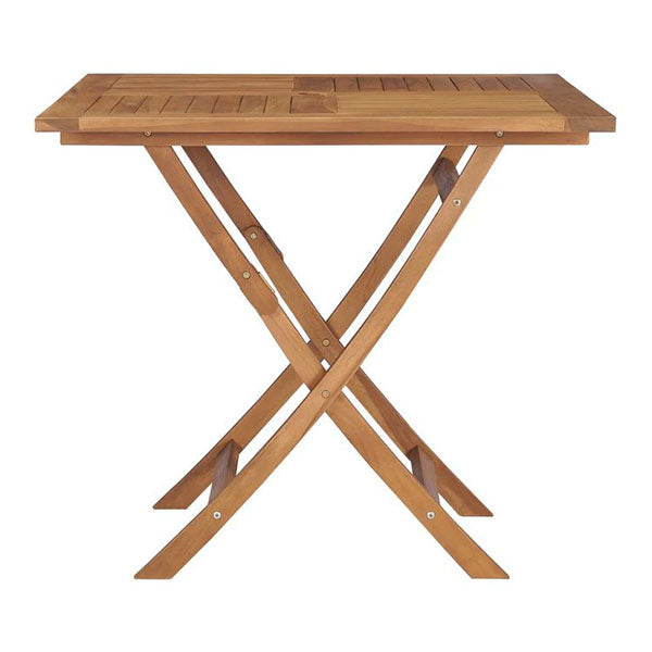 Folding Garden Table With Umbrella Hole Solid Teak Wood