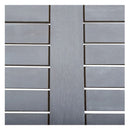 Garden Table Grey 80X80X74 Cm Solid Acacia Wood